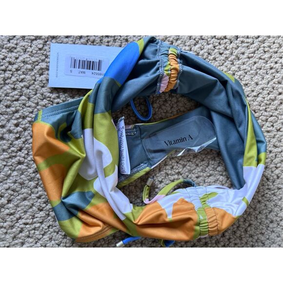 Vitamin A Gemma Ruched High Waisted Bikini Bottom - Picture 6 of 7